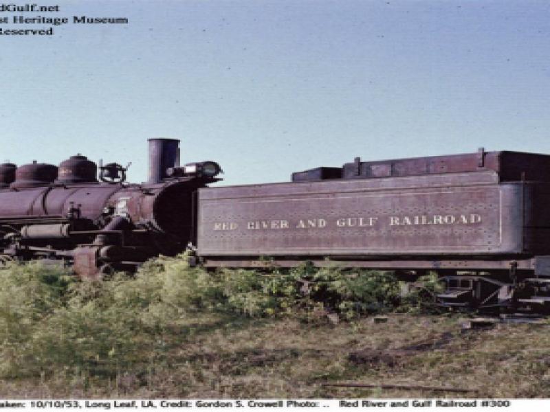 Red River & Gulf Railroad #300 - 1953